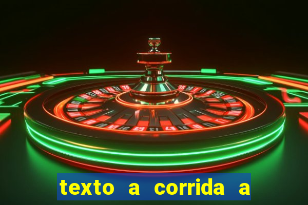 texto a corrida a lagarta lili
